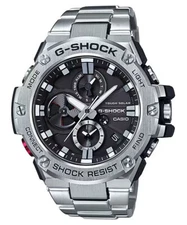 NEW Casio G-Shock G-STEEL CHRONO Solar WorldTime Bluetooth Mens Watch GSTB100D1A