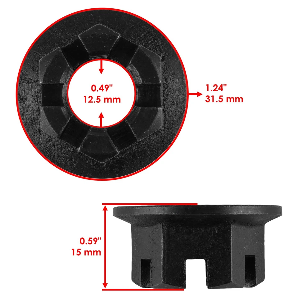 Eje trasero con tuerca para Yamaha Blaster 200 YFS200 1988 1989 1990 1991-2002 Foto 3 de 4