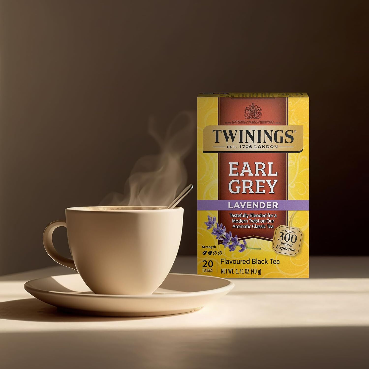 2 Pack -Twinings Earl Grey Lavender Tea Bags - Caffeinated - 20 count each