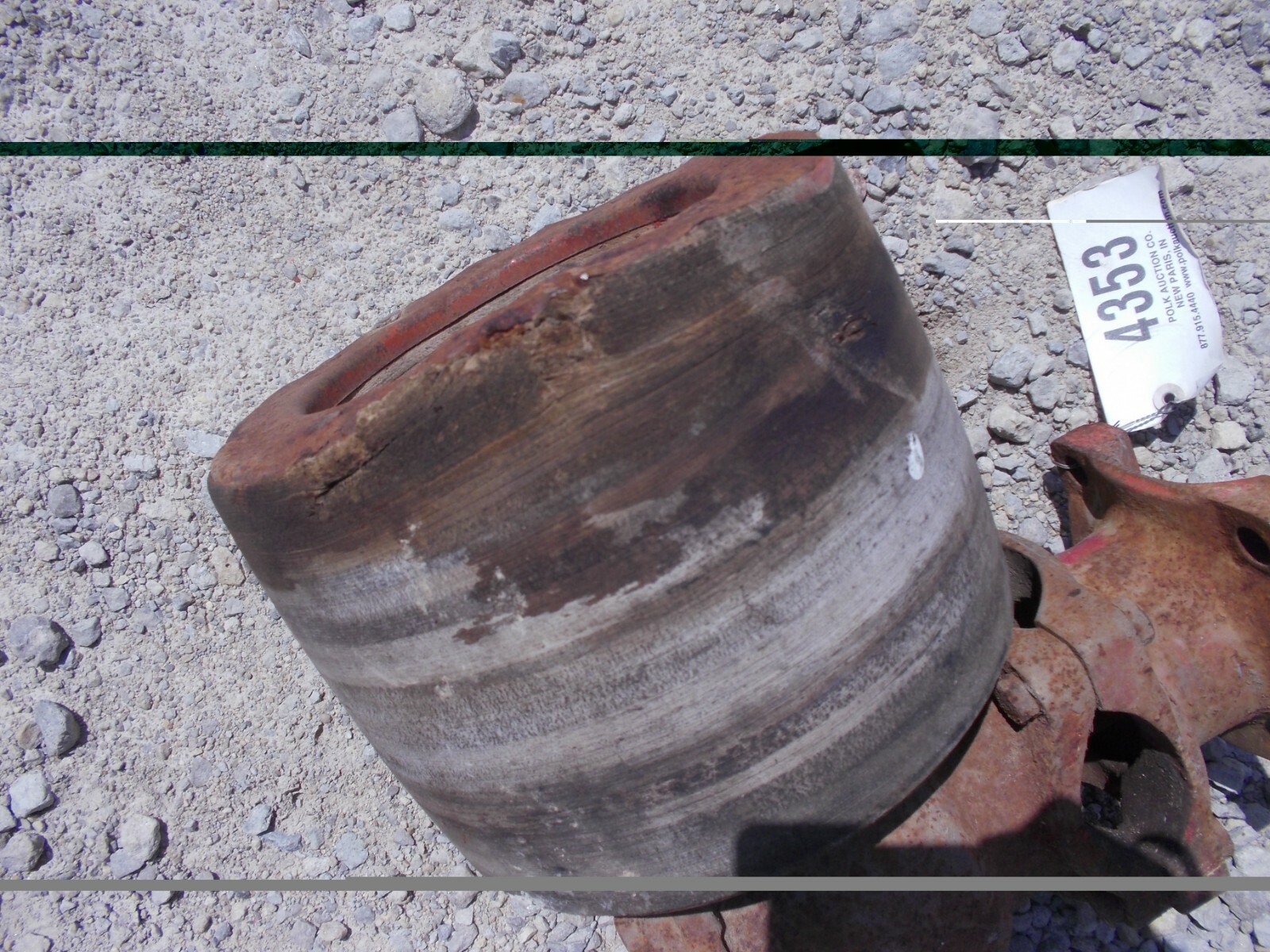 Ford 9N tractor flat belt PTO pulley + drive assembly & top link holder