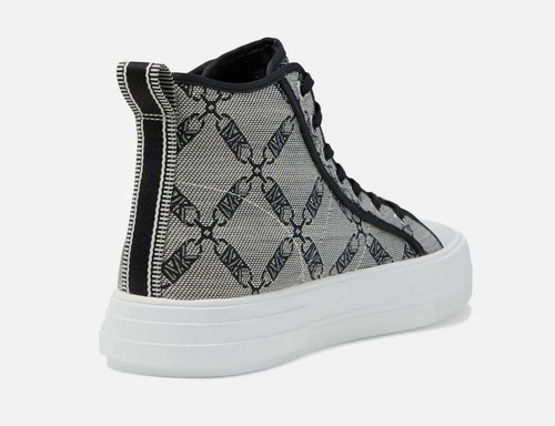 Michael Kors Evy Empire Logo Jacquard Natural/Blk - Picture 2 of 7
