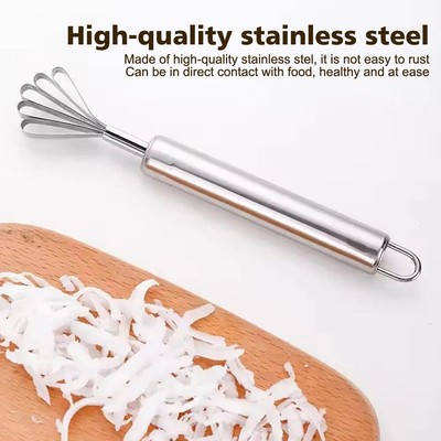 1 pc Stainless Steel Coconut Grater & Fish Scale - Multi-Purpose Kitchen Tool
