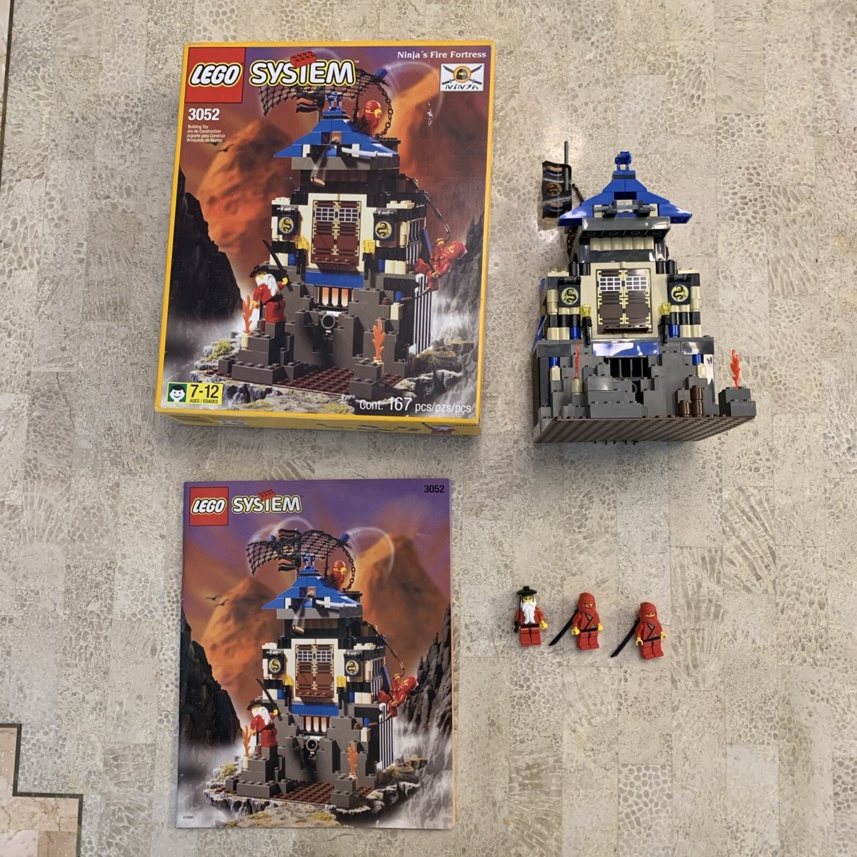 LEGO Castle #3052 Ninja Fire Fortress 100% Complete Near Mint | eBay