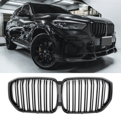 GRILLE FITS FOR BMW X5 G05 SPORT DOUBLE SLAT GLOSS BLACK 2018-2023