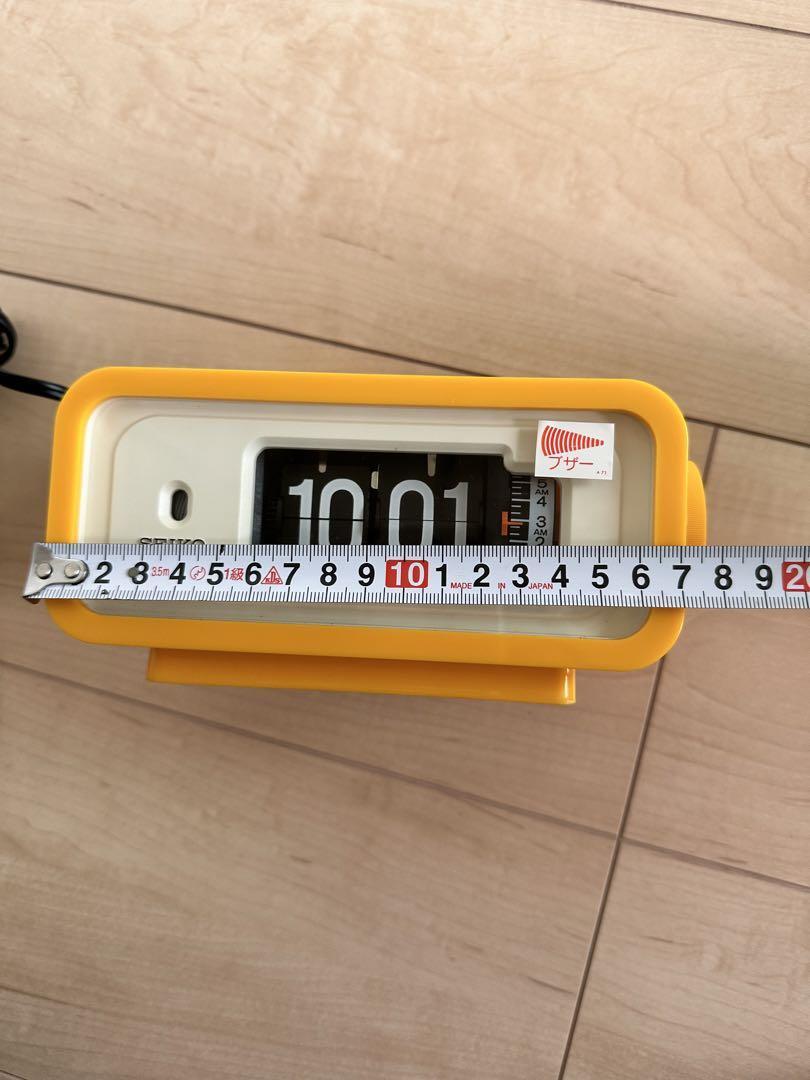 SEIKO セイコー dp666t SEIKO Flip Clock DP666T Yellow Retro 50/60Hz Vintage