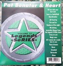LEGENDS KARAOKE CDG PAT BENATAR  HEART 1980'S OLDIES ROCK 57 16 SONGS CD G
