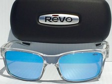 NEW REVO CRAWLER CLEAR w Blue POLARIZED Lens Sunglass RE 1027 09 BL