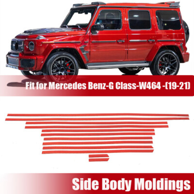 Carbon Car Side Body Door Molding Trim For Mercedes Benz W464 G63 AMG G500 2019+