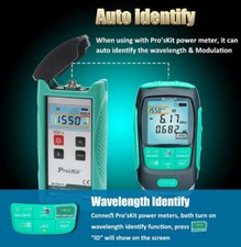 MT-7615 Connect LAN Cable Tester Intelligent Auto Calibrate Optical Power Meter
