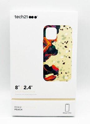 Original Tech21 iPhone 11 Pro Remix in Motion Strong Tough Case Hülle - Peach