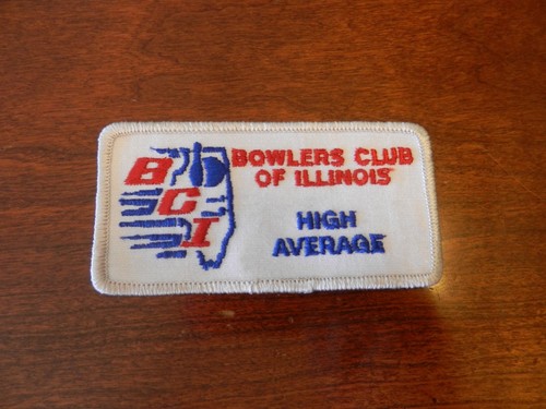 Bowlers Club of Illinois High Average Patch from the 90s Silver Border