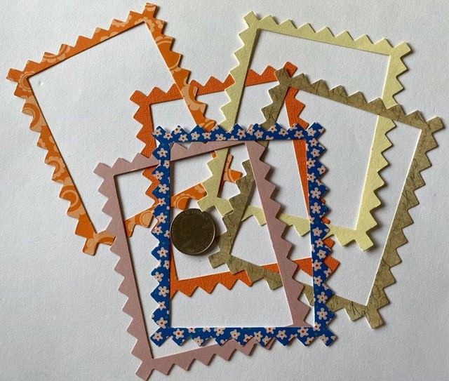 ZIGZAG DieCut FRAMES(6pc)Approx. 4.5"x3.5"Card Making•Pictures•Memory