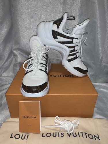 louis vuitton archlight trainer monogram white