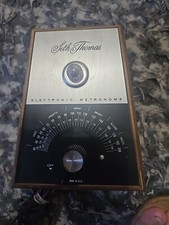 Vintage SETH THOMAS ELECTRONIC METRONOME Electric w/ Light Up Pulse 