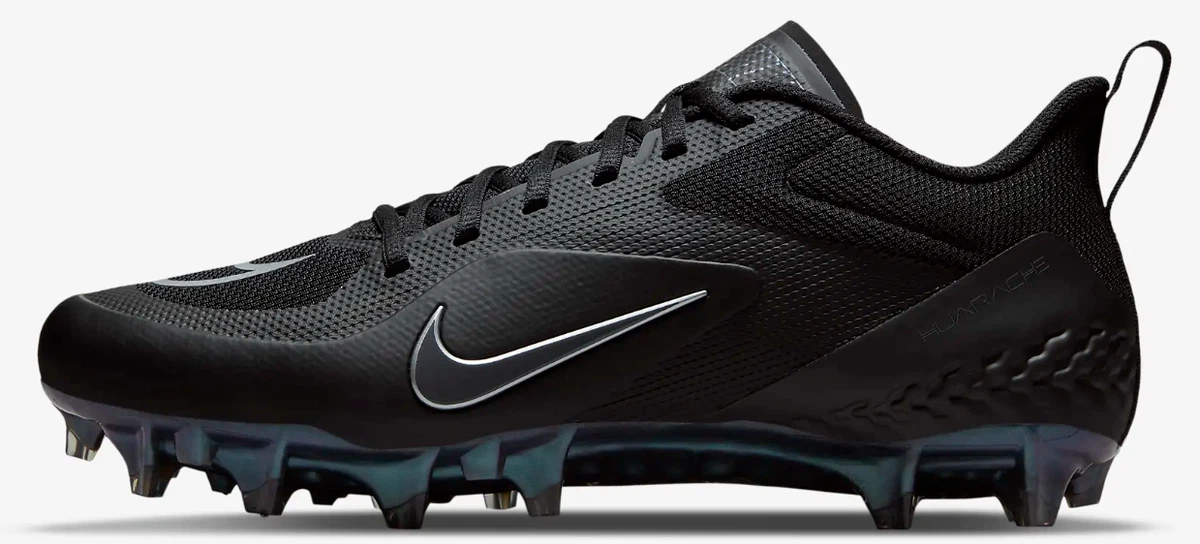 Nike Alpha Huarache 8 Pro Black Metallic Silver for Sale