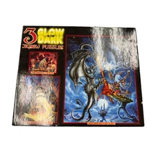 Ceaco 3in1 Glow in the Dark Jigsaw Puzzles-Spell Bound Dragon Blue Dragon
