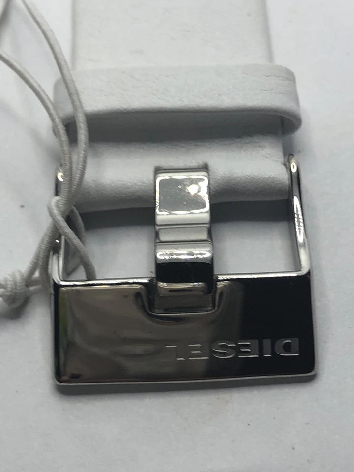 Piezas de reloj diésel correa completa uso para piezas cuero blanco DZWWCoo462 24 mm PY193 Foto 4 de 4