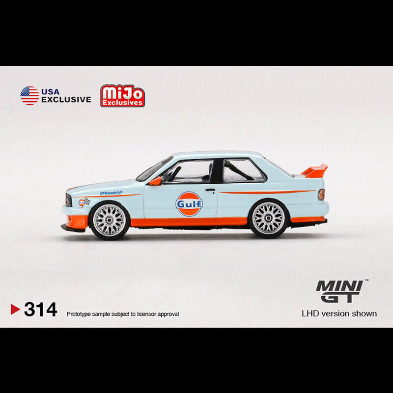 MINI GT 1:64 Scale M3 E30 Gulf #10 Diecast Car Model Collection