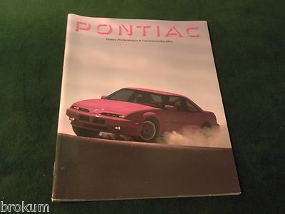  LG 90 PG.1991 PONTIAC ALL MODELS SALES BROCHURE MINT FIREBIRD GRAND AM (BOX 376