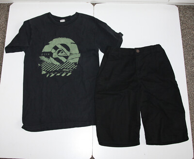 Quicksilver T-Shirt und Hose /Bermuda H&M 146 schwarz