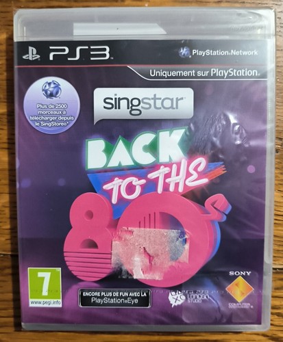 Jeu Singstar Back To The 80s PS3 PAL Français - Neuf Sous Blister, Jamais Ouvert