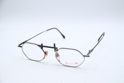 NEW CASANOVA RVC-5 C.02 SILVER BLACK GUNMETAL AUTHENTIC FRAMES EYEGLASSES 48-20