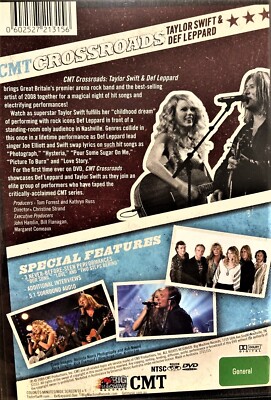 Cmt Crossroads: Live by Taylor Swift/Def Leppard (Dvd, 2012) for
