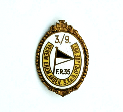 WWI German Veteran Pin—3./9. Infanterie-Regiment Nr.35 FR35