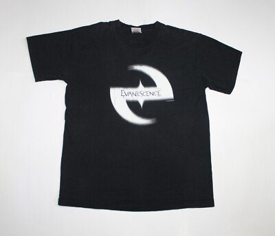 Y2K Vintage 2003 Evanescence Shirt Gothic Rock Band Herren Tee Large