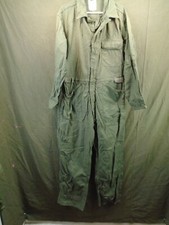 US Military Army OD Green Cotton Sateen Coveralls Men's Size Large 1994 239-G