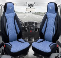 SchonbezüGe SitzbezÜGe FüR Citroen DS5 Bj 2011-19 In Schwarz/Blau PLKT206