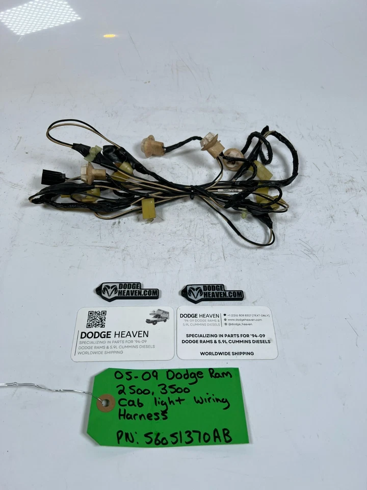 Arnés de cableado ligero de cabina OEM 56051370 Dodge Ram 2500 3500 2006-2009 Foto 2 de 4
