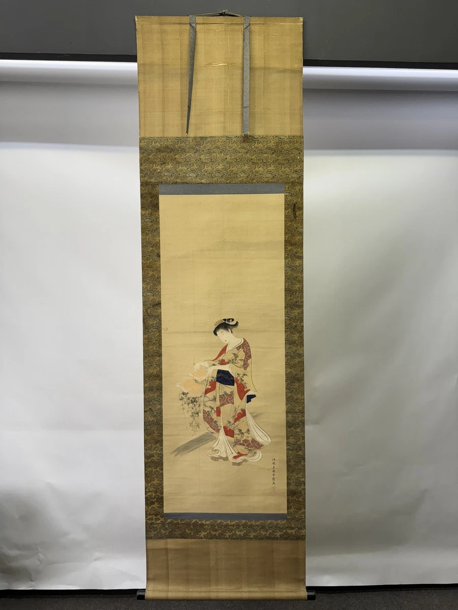 古董日本纸画作、画卷1850-1899 | eBay