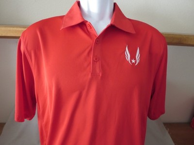 New Nike Dri-Fit USA Track and Field Red Polo Shirt Dri-Fit USATF Staff Medium