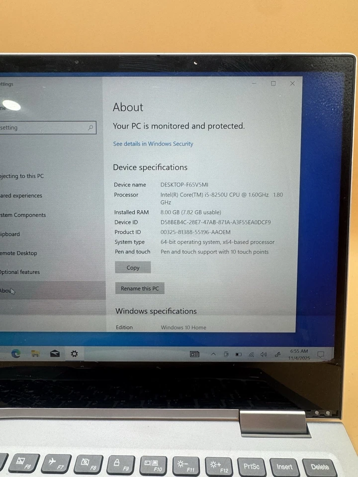 Broken Lenovo Yoga 730-13IKB 13.3" i5-8250U 8GB RAM 256GB SSD - Image 4 of 4