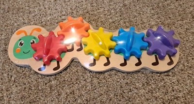 Wooden Gear Caterpillar 6 Pieces