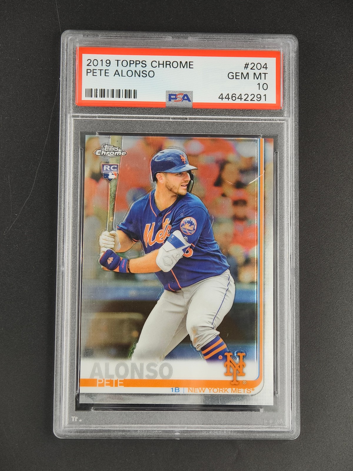 Pete Alonso RC 2019 Topps Chrome Baseball Rookie #204 Mets PSA 10 [3hk
