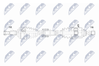 Antriebswelle NTY NPW-RE-217 FüR Renault Megane 4 B9A K9A LVA Tce 115 B9MD B9MW