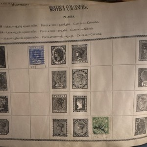Ceylon 20c Blue Used Handstamped Stamp Royalty British Colony Pre-1948