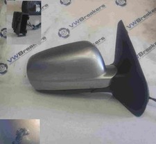 Volkswagen Golf MK4 1997-2004 Drivers OS Wing Mirror Silver LA7W