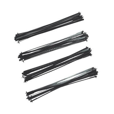 High Carbon Steel 5-Inch Pin End Scroll Saw Blades - 48 Pack for Precision Cuts