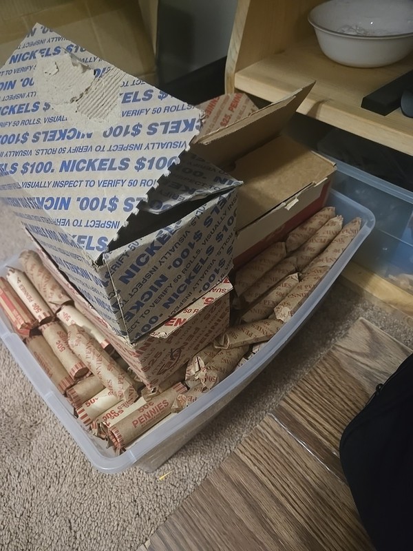 40 Rolls Of Zinc Cents 1982 To 2025 Bulk Roll Lot
