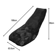 Black Lawn Mower Cover with Convenient Storage Bag for Easy Transportation