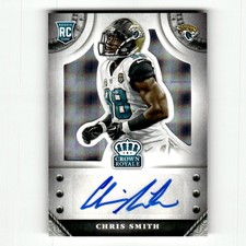 2014 Panini Crown Royale Chris Smith Rookie Signatures Bronze Pyramid #/75 #S-CS