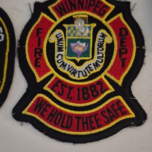 Winnipeg Fire Dept Firefighting & Rescue Patch Est. 1882 Canada Collectible