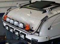 DachträGer A + Jumbo Spots X4 + Amber Beacon X2 FüR Mercedes Arocs Lkw