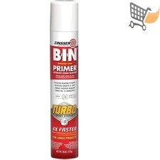 Spray Primer 26oz White Flat Odor Stain Blocker Fast Dry Indoor Outdoor