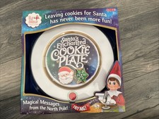 Elf On The Shelf Santa's Enchanted Cookie Plate Lights Magical NEW 