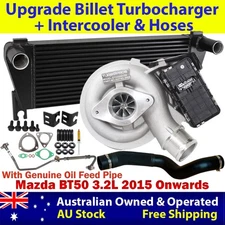 Billet Turbor&Intercooler+Hoses&Oil Feed Pipe For Mazda BT50 3.2L 2015 Onwards