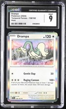 Pokémon TCG Drampa Scarlet & Violet-Temporal Forces 138/162 Holo Rare CGC 9
